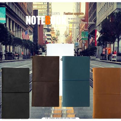 Vintage Cowhide Handmade Travel Journal - European Retro Notebook Diary