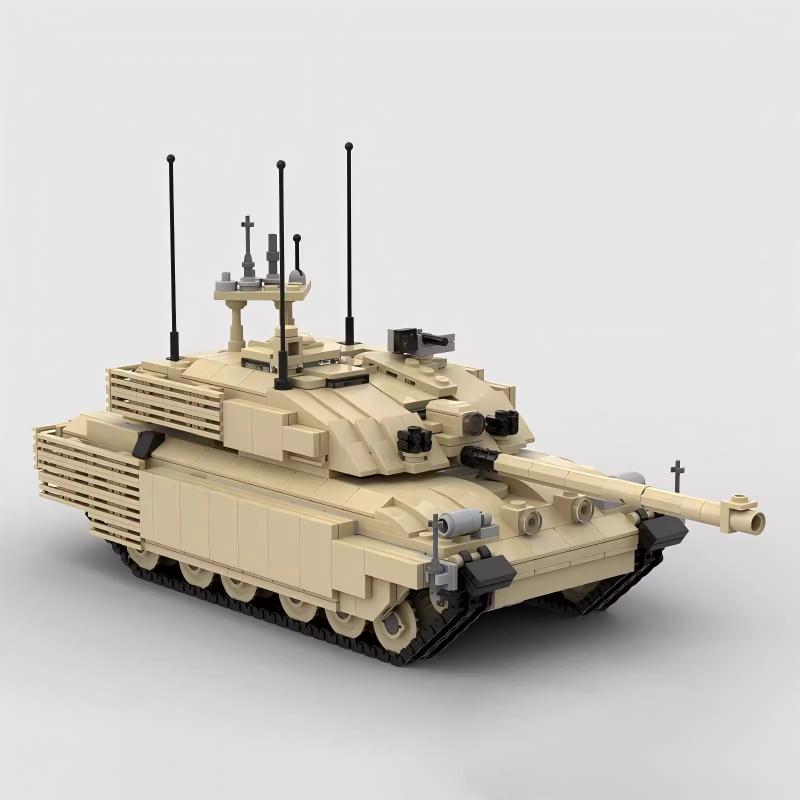 MOC Modern Military War Equipment Building Blocks Set Challenger 2 Main Battle Tank Model DIY Kids Assembly Toys Birthday Gifts