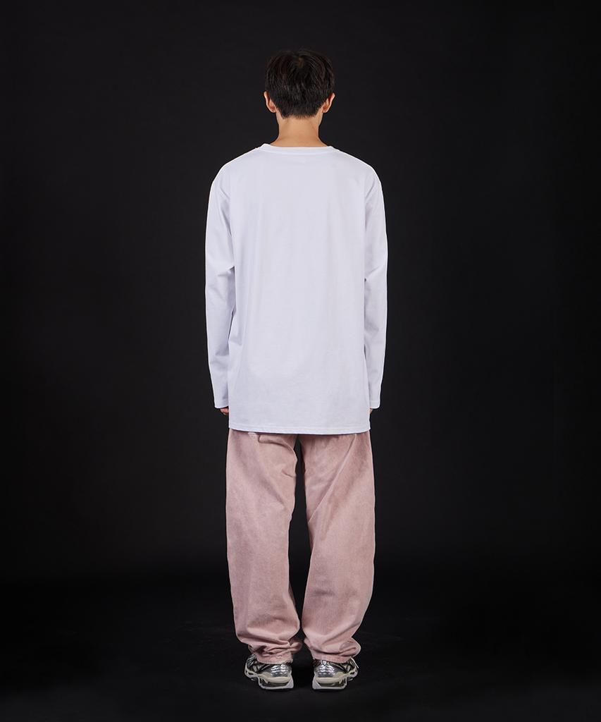 ASTRAL PROJECTION Big A Oversized Long Sleeve T-Shirt_White