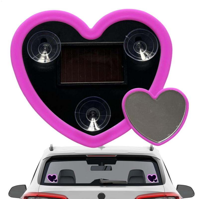 Car Interior Lights Suction Cup Love Heart Shape Lamp Solar Powered LED Interior Car Lights universal Auto Ambient Lighting