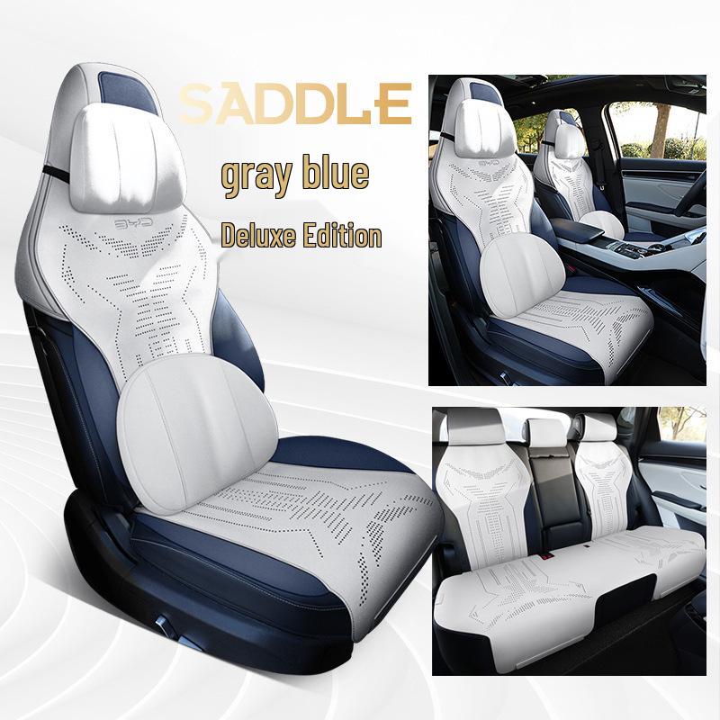 BYD Song PLUS Semi-Enclosed Suede Car Seat Cushion - Universal Saddle Pad for All Seasons