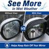 2PCS Side Mirror Visor Rain Guards, Car Rear View Mirror Rain Cover | Silicone Rain Shield, Mirror Cover Rubber Visor Guard