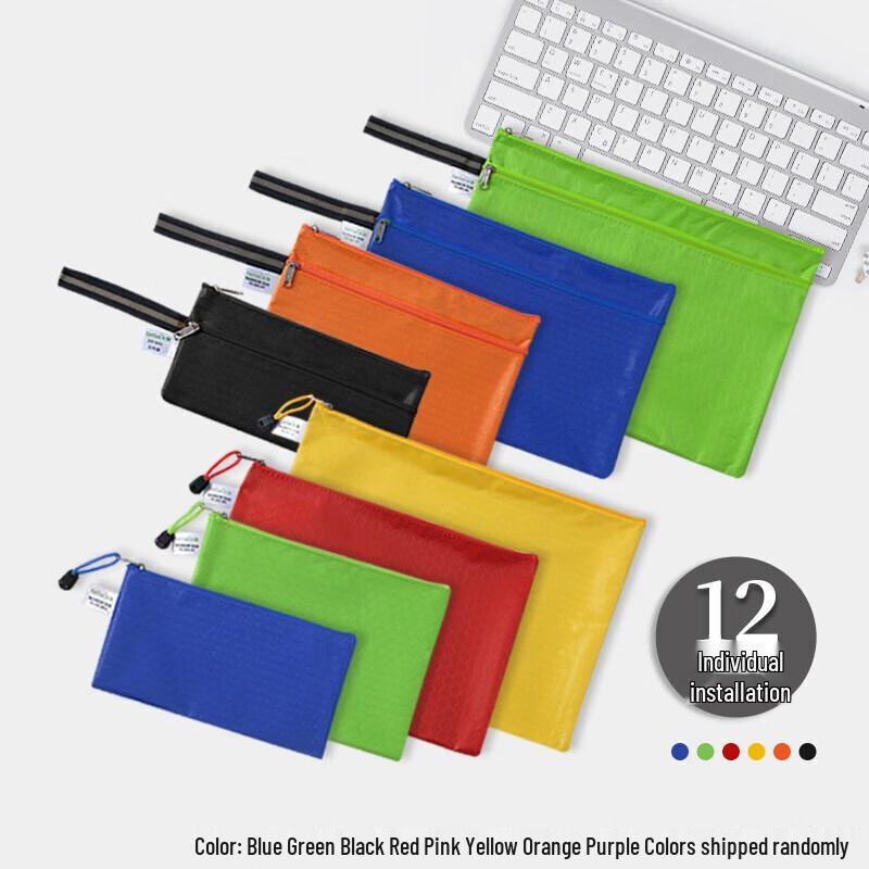 Waterproof Canvas Zipper File Bags