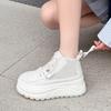 thick-soled muffin high-top shoes women's new mesh breathable casual and comfortable versatile board shoes in the summer of 2026