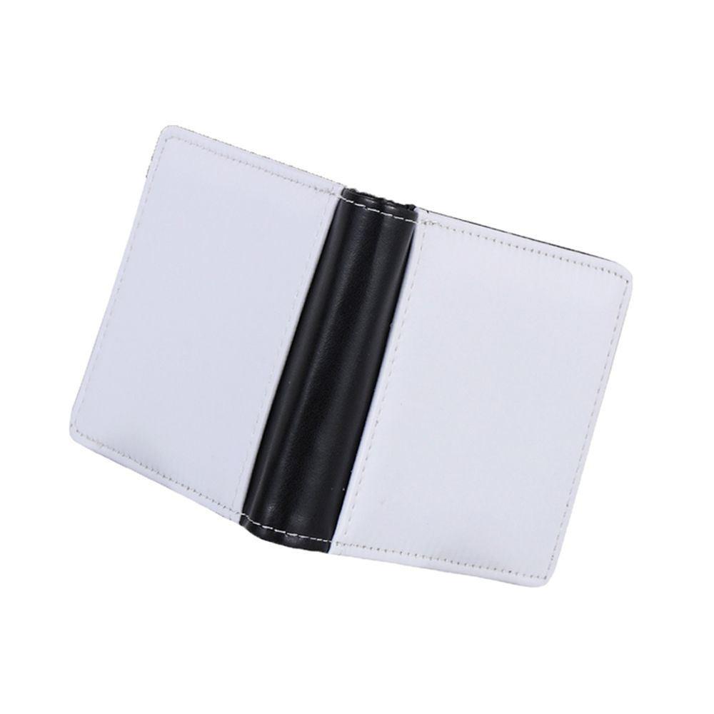

New PU Leather Sublimation Heat Transfer Wallet Printing Image DIY Blank Purse Large Capacity Durable Card Holder