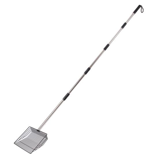 Chicken Poop Scooper 4-in-1 Poultry Litter Scoop with Handle Litter Sifting Shovel for Chicken Coop Pet Waste Cleaning