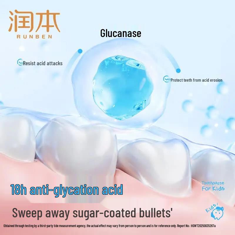RUNBEN Children's Anti-Cavity Color-Changing Toothpaste