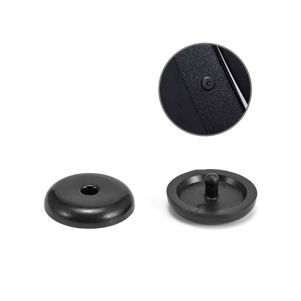 10PC Car Seat Belt Stop Button Clips Seatbelt Adjuster Fastener Retainer Buckle Stopper Holder Rivet Stud Clips Car Styling Grey