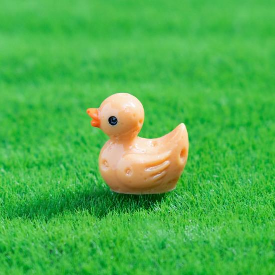 9 Pcs Funny Vegetable Duck Figurines Resin Tiny Duck Sculpture Cute Eggplant Pumpkin Onion Mini Duck Statue for Home Office Desktop Car Dashboard