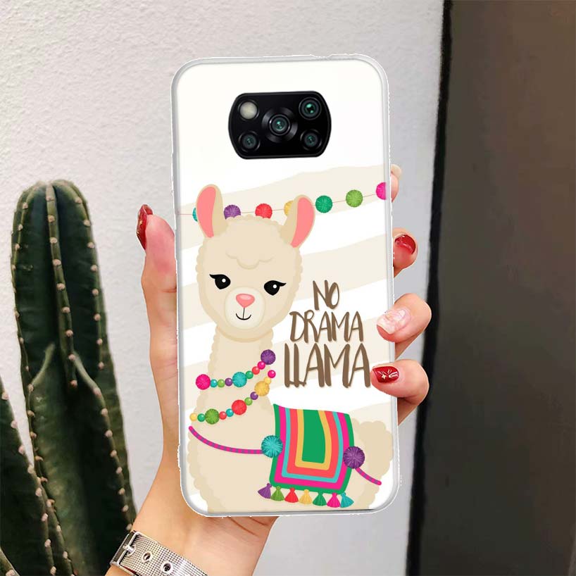 Lama Llama Alpakas Für Xiaomi Poco X6 X3 Nfc X5 X4 F6 F5 Pro Handyhülle X7 F4 Gt F3 F2 F1 M5S M4 M3 5G Fundas Coque