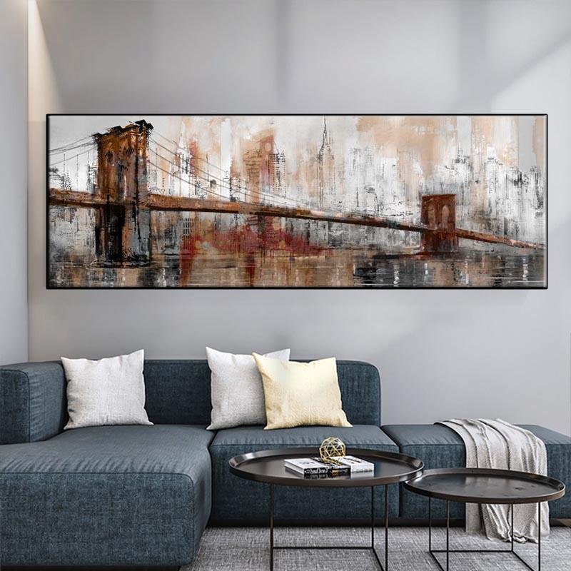 

Винтажный мост Золотые Ворота, холст, картина, пейзажные постеры и принты, настенные художественные фотографии, домашний декор для гостиной, без рамки 20*40cm