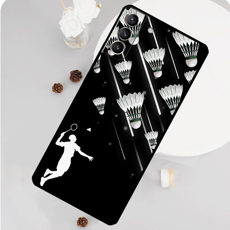 Badminton Sport Phone Case For Samsung Galaxy S25 S26 Ultra S20 S21 S22 S23 S24 Plus S10 S25 FE Funda Cover