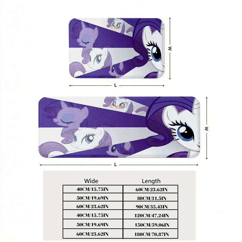 Rarity Print Flannel Kitchen Mat Christmas Soft Area Rug Non Slip Floor Carpet Home Decoration