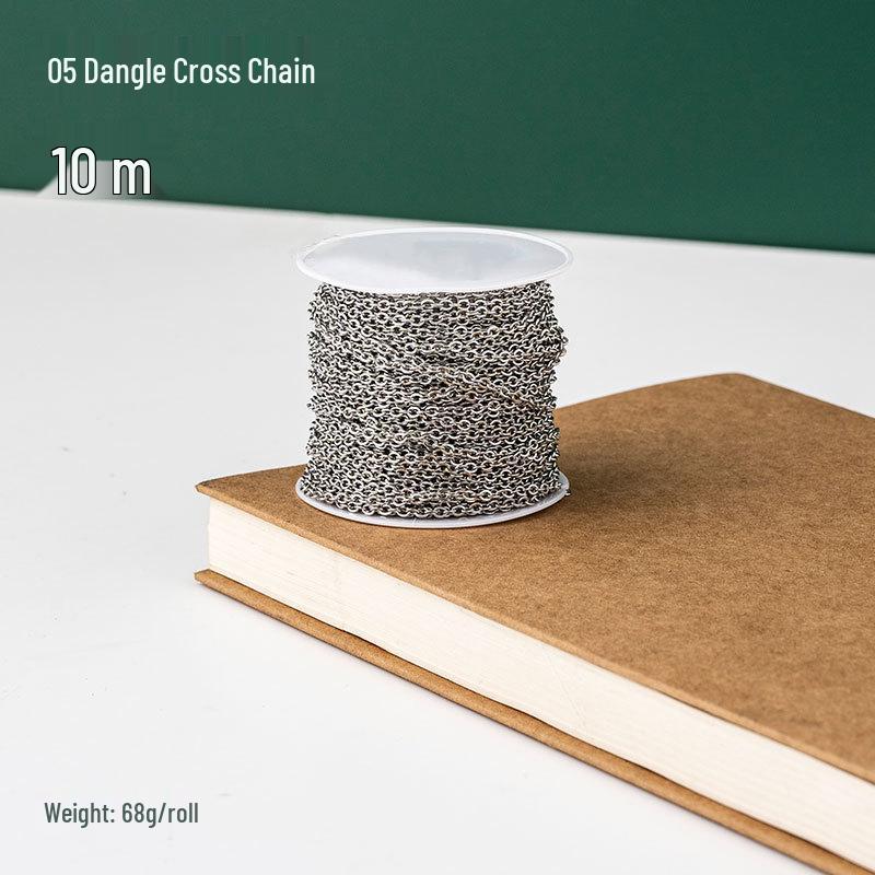 Náhrdelník s křížkovým řetízkem z nerezové oceli 304, náramek, DIY materiál, příslušenství