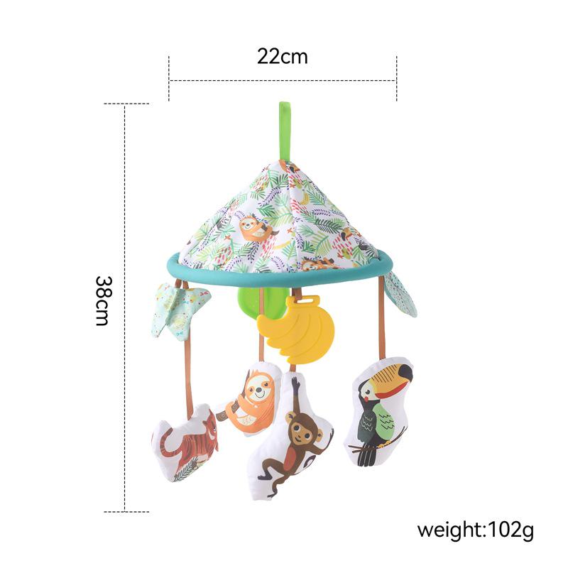 Rotating Crib Mobile: Newborn Baby Sleep Aid & Educational Rattle Toy
