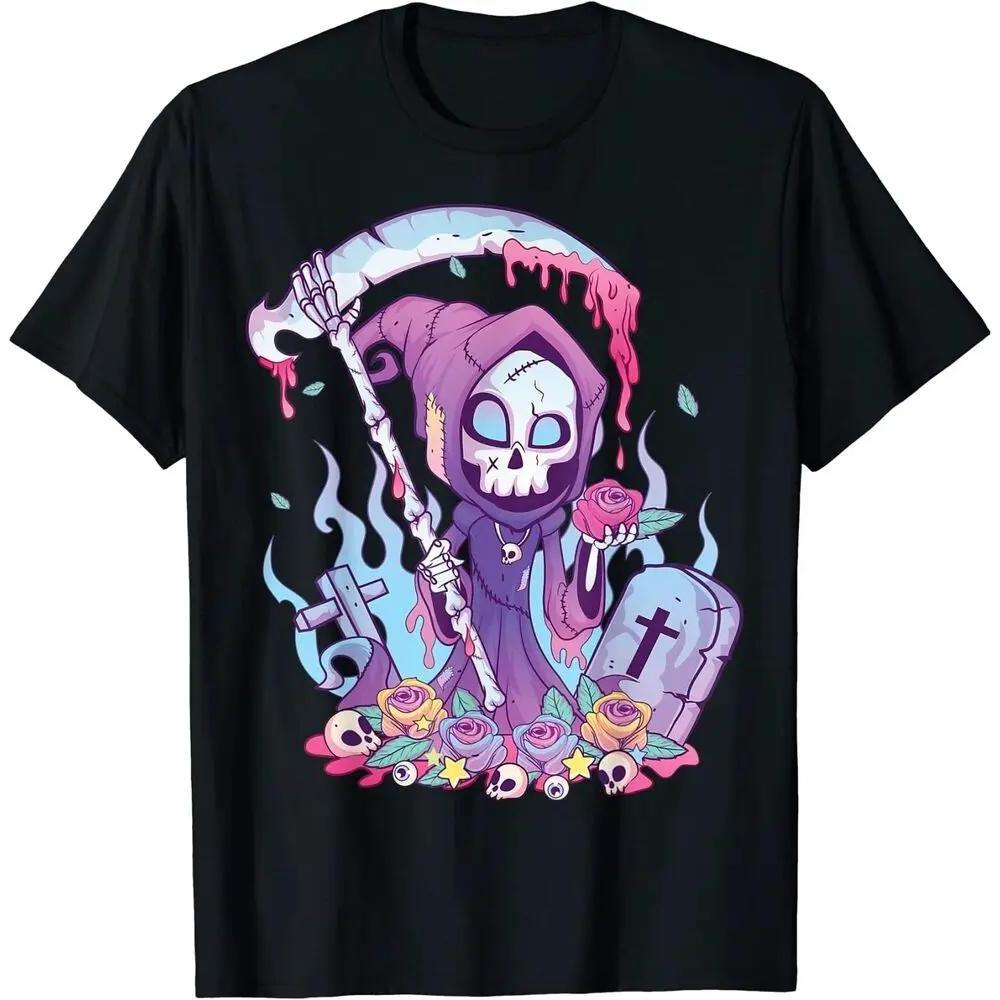 

Футболка Pastel Goth Creepy Death Grim Reaper Kawaii Occult XXXXXL чёрный
