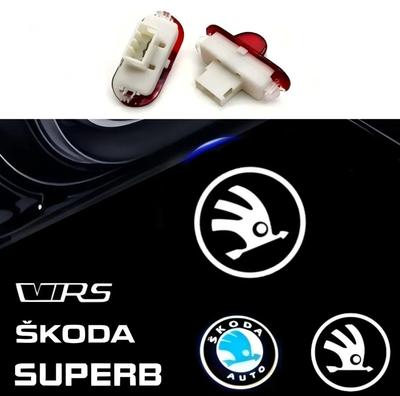 Car Led Emblem Car Door Light Luces Projector For VRS Octavia A5 MKII Hatchback Estate Ghost Shadow Courtesy Accessories Dncp95