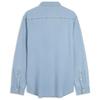 Calvin Klein Comfortable Minimalist Pointed Collar Denim Button-Up Shirt Men Shirts Blue 40BM796-450