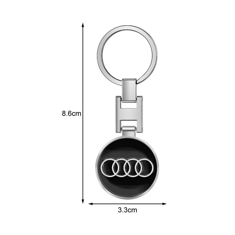 Car Keychain Car Emblem Gift with Key Ring Auto Accessories for Audi C7 C6 C5 B5 B6 B7 B8 B9 D3 Q3 Q5 Q7 TT A1 A3 A4 A5 A6 A7