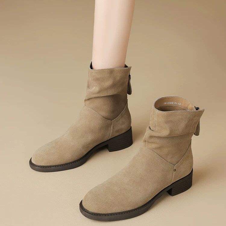 

Ботильоны Birkenstock 2025 новые ретро ботильоны на платформе женские осенне-зимние бархатные ботинки Мартина весна и осень 36