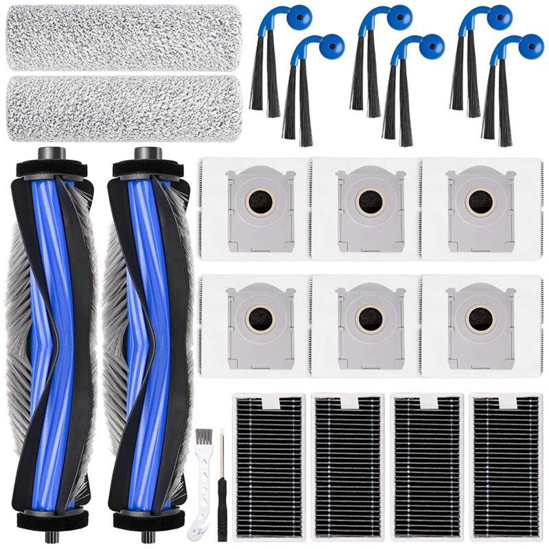 

A65T-Accessories Kit For Ecovacs Deebot X9 Pro Omni Robot Vacuum Replacement Parts Brush Filter Mop Bags