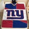 Giants Printed Flannel Blanket, soft throw for bedroom sofa, washable, fan merchandise, great gift.