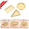 1/12 Puppenhaus Goldene Servierplatte Modell Puppenhaus Miniatur Küche Essensplatten Puppenhaus Dekorationszubehör