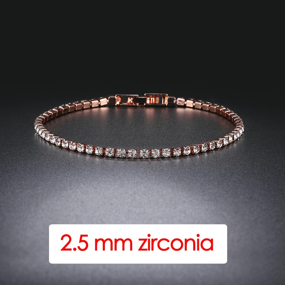 

Hip Hop Iced Out 3/4/5mm Crystal Tennis Bracelet for Men Homme Punk Zirconia Women s Chain on Hand Streetwear Trendy Jewelry 19cm