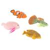 4PCS Set Silicone Aquarium Artificial Fake Fish Lifelike Fish Tank Ornament Luminous Fish  Aquarium