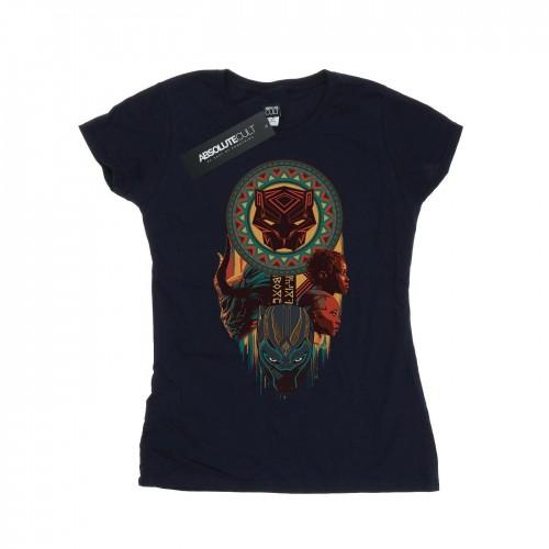 

Marvel Womens/Ladies Black Panther Totem Cotton T-Shirt XXL білий