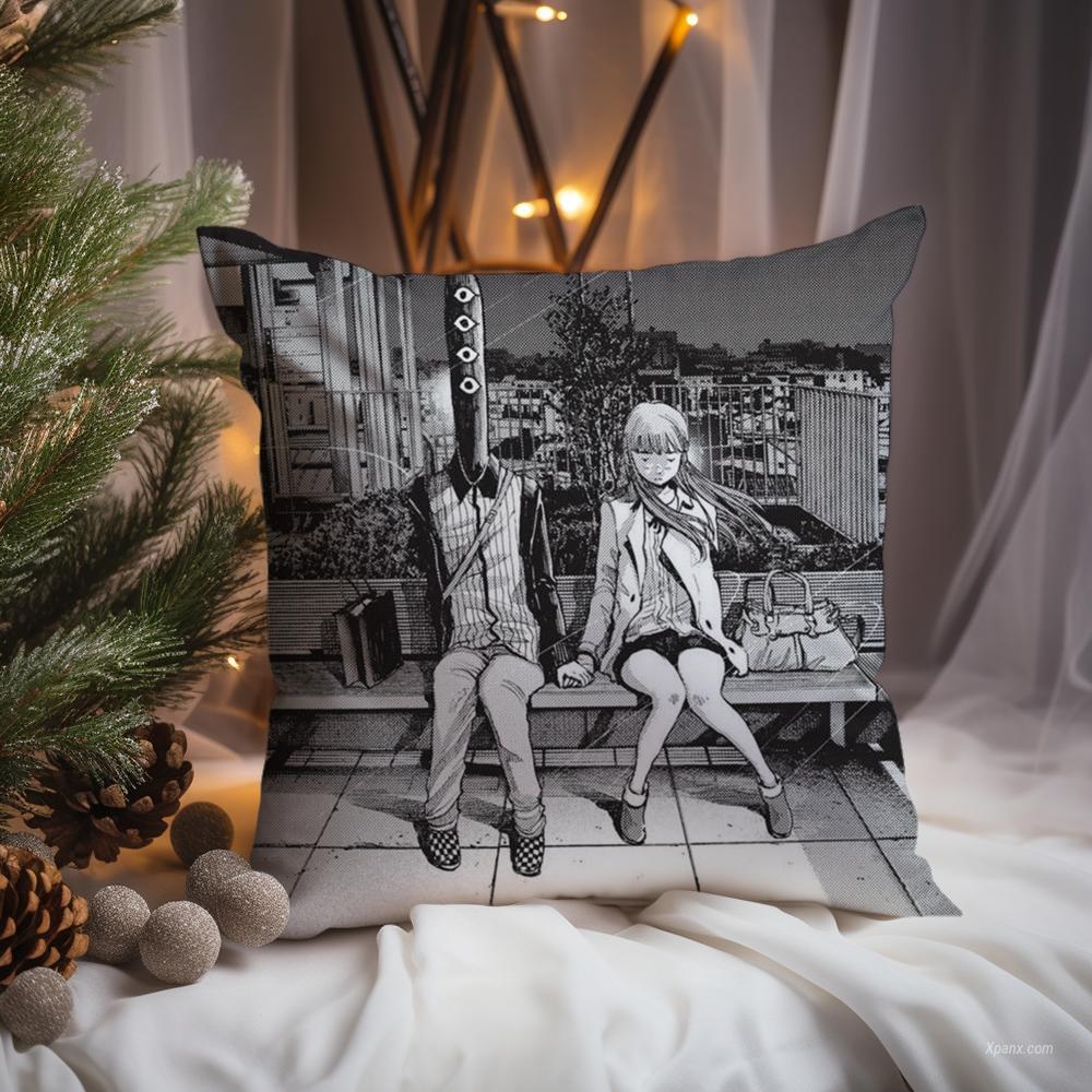 

G-Goodnight P-Punpun cute Cushion Cover Premium Comfort Reversible Pillow Cove -Two in One Design for Any Room & Car Interior 12x12Inch