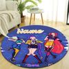 Personalized K-KPop Demon Hunters Round Chair Office Rug - Perfect for Mat, Office Chair & More - Ideal Gift for Birthdays and Holidays