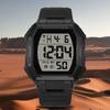 Men Digital Watch Outdoor Sports Multifunctional Waterproof Shock Resistant Large Screen Display Luminous Wristwatch