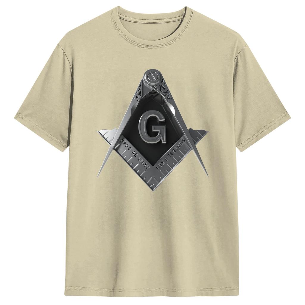 Masonic Mason Freemasonry TShirt Summer  Funny TShirts  Cotton Hip Hop Tshirt For Unisex Casual Tees