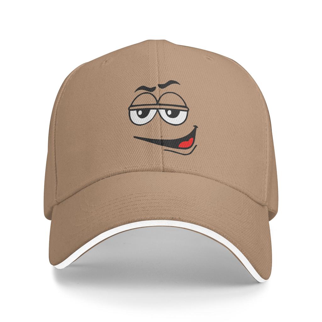 Custom Punk Unisex Cartoon Chocolate Red Candy Face Baseball Cap Adult Adjustable Dad Hat for Unisex WoUnisex Hip Hop Snapback Caps