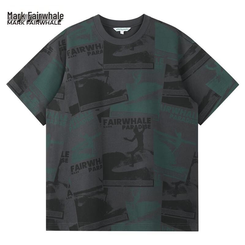Mark Fairwhale Men's High Street Full Print Cotton Short Sleeve T-Shirt