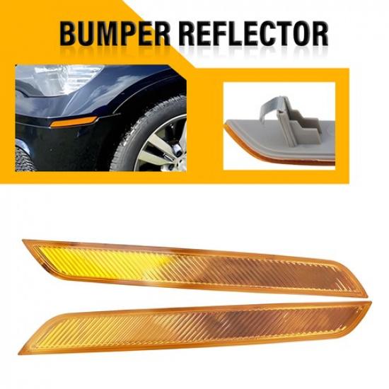 2x For BMW X6 E71 2008-2014 Front Bumper Side Marker Light Reflector Amber