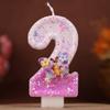 Creative Flower Butterfly Number Candle Birthday Cake Decoration Plug-in Children's First Birthday Party Candle
