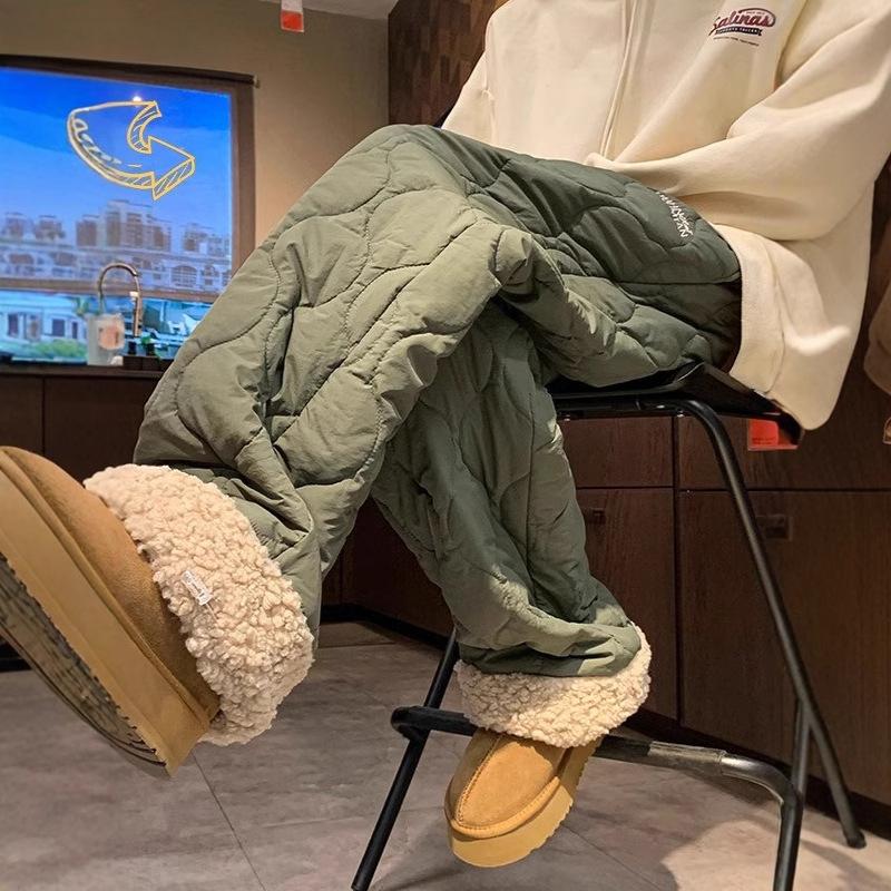 

Минус 40 градусов, морозостойкие и теплые, носите штаны из овечьего пуха, плюс брюки из плотного бархатного хлопка S зелёный