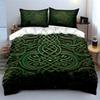 Intricate green Celtic knots. Bedding sets Duvet cover sets Duvet covers Pillowcases(1 * Duvet Cover 2 * Pillowcases without duvet insert)