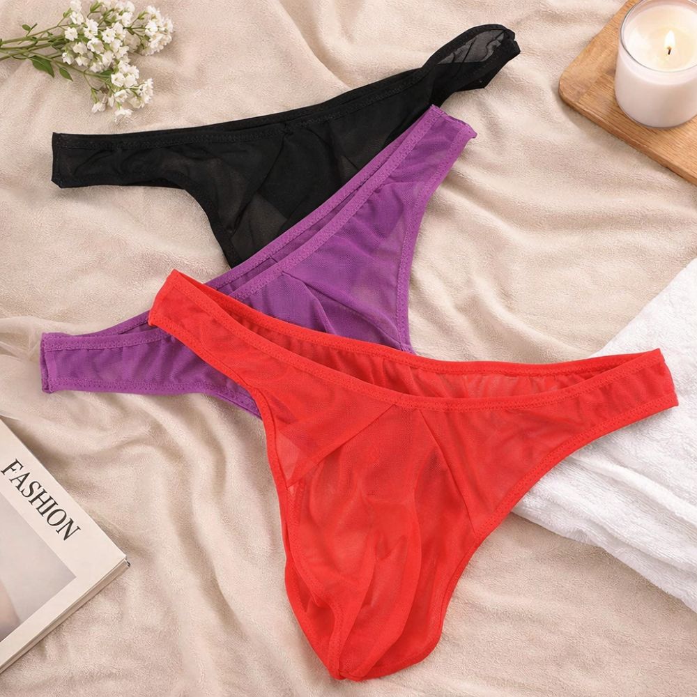 Temptation Underwear Low Waist Thong Network Ultra-thin Transparent