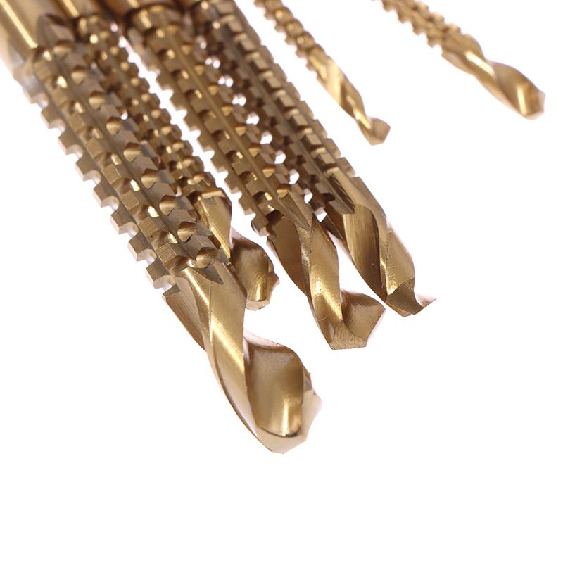 6Pcs Cobalt Left Hand Drill Bit Set Screw Metric Composite Tap Drill Bit Tap