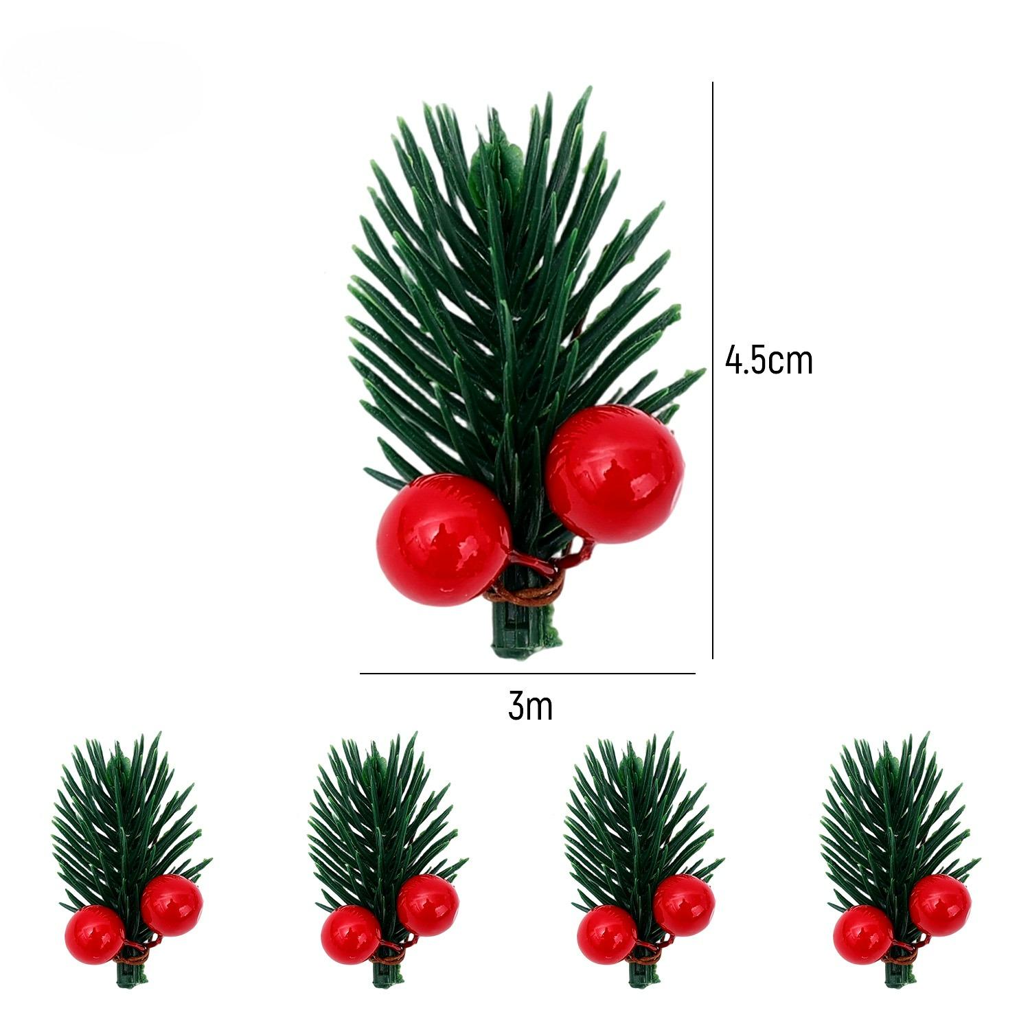 

50/10x Artificial Pine Red Christmas Berry and Pine Cone Picks with Holly Branches 8 Styles To Choose From Xmas Party Supplies 5PCS