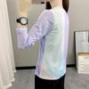 Ice Silk Quick Dry Long Sleeve T-Shirt Women Breathable Elastic Slim Base Top Outdoor Running Casual Tee