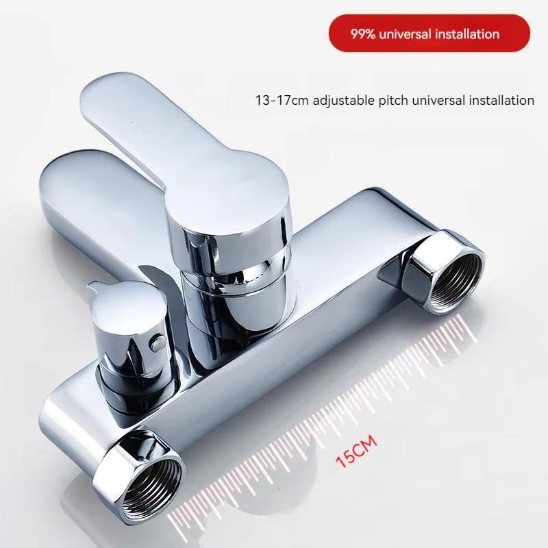 Gray bathroom shower faucet, mixer valve, shower set, bathtub mixer switch, hot and cold water tee faucet, shower tap