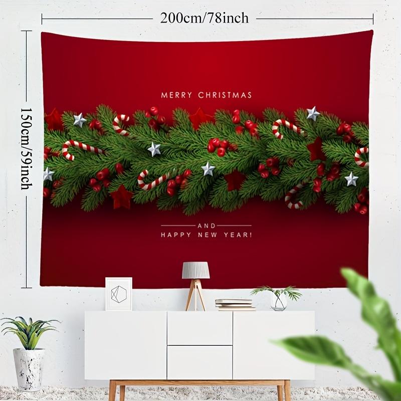 Рождественская звезда гобелен полиэстеровый гобелен настенный на Новый год Гостиная — фото 3