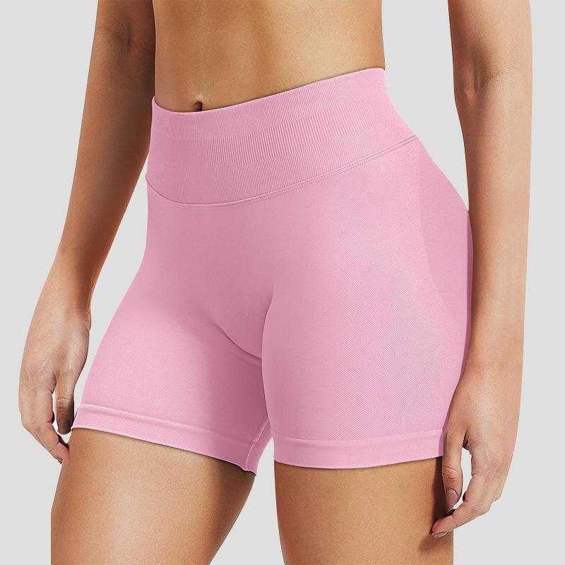 Women's High-Waisted Yoga Shorts Quick-Dry Seamless Workout Running Fitness Elastic Butt-Lifting Stretchy Gym Activewear All-Season Sports Apparel