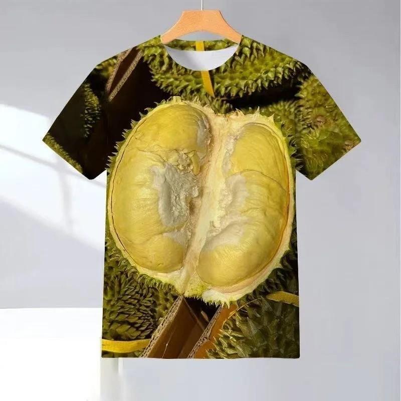 Kids Short Sleeve Tee 3D Watermelon Banana Durian Pineapple Graphic Summer Outdoor Daily Wear Top
