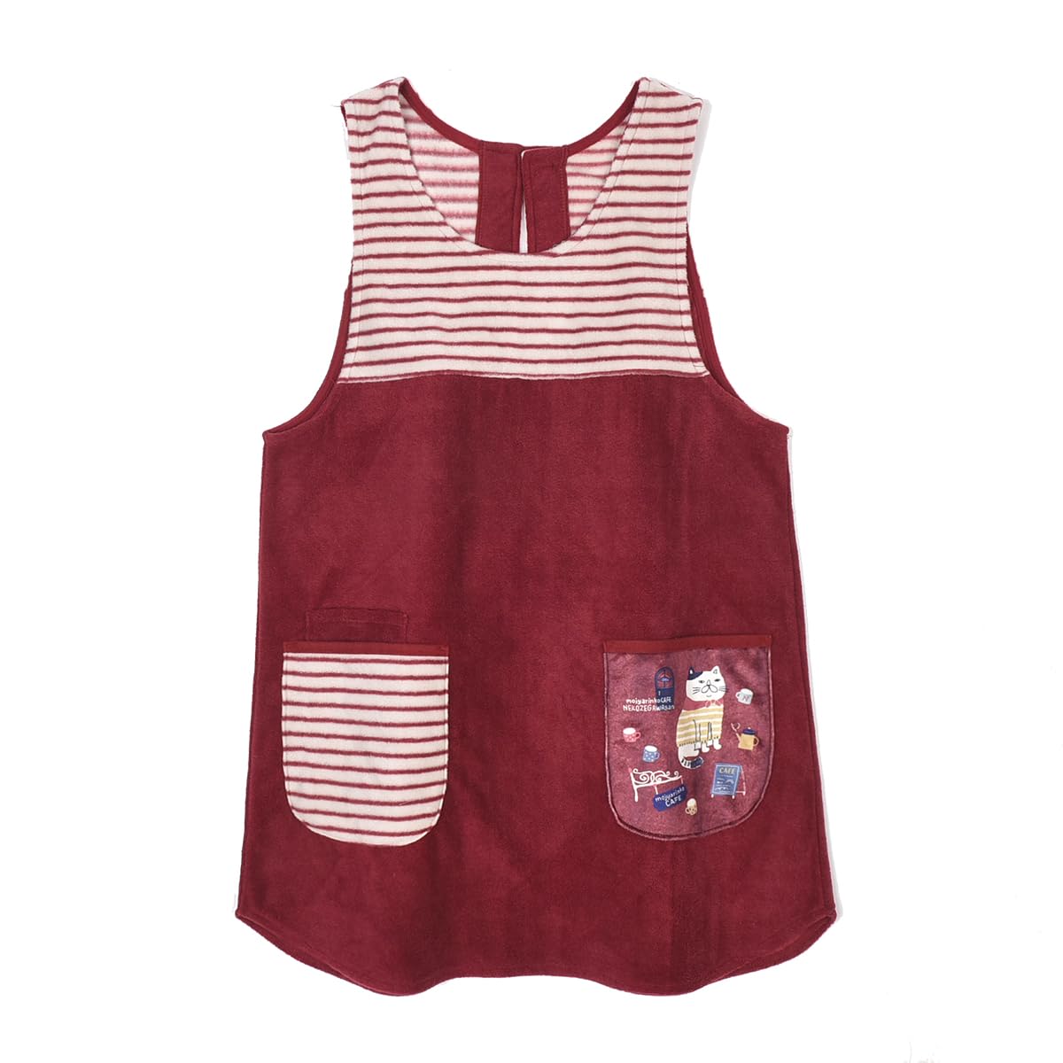 

Флис Флис Пуговица Лента Открытый Персонаж [Kusuguru Japan] Фартук, Фартук, Красный, M-L