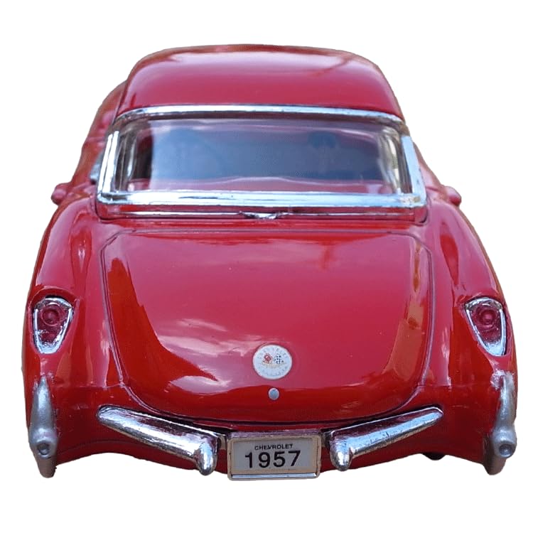 Scale 1957 Chevrolet Corvette Diecast Model Red 1/34 Car,